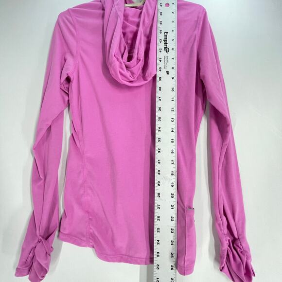 Nike Running Womens Hoodie Size Small S Pink Lightweight Athleisure SMALL STAIN - Picture 4 of 8